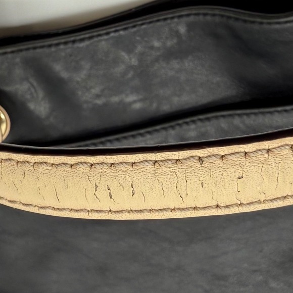 Michael Kors Black Leather Tote Bag Gold Hardware soft S 16. 38T6YTTT8L - Picture 16 of 16